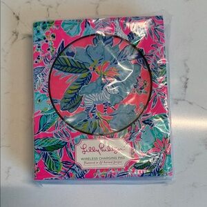 Lilly Pulitzer Pink and Blue Floral Charging Pad